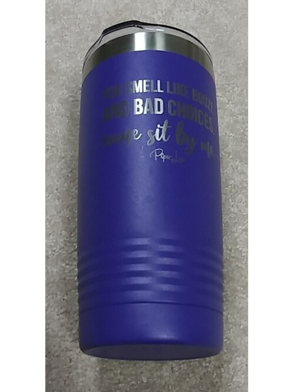Piper Lou Purple 20oz Tumbler with Lid - 'You Smell Like Booze and Bad Choices'